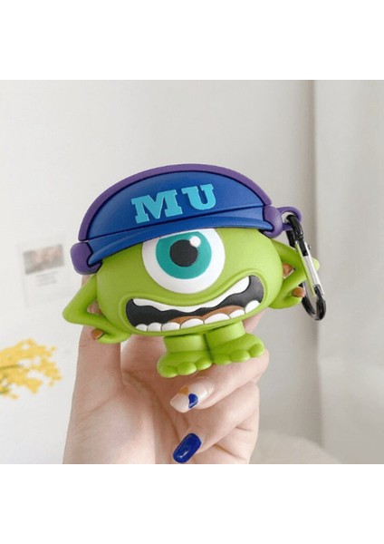 AirPods Pro Kılıf Cartoon Figürlü Silikon Crtn-Fgr-Mnstr-Mke