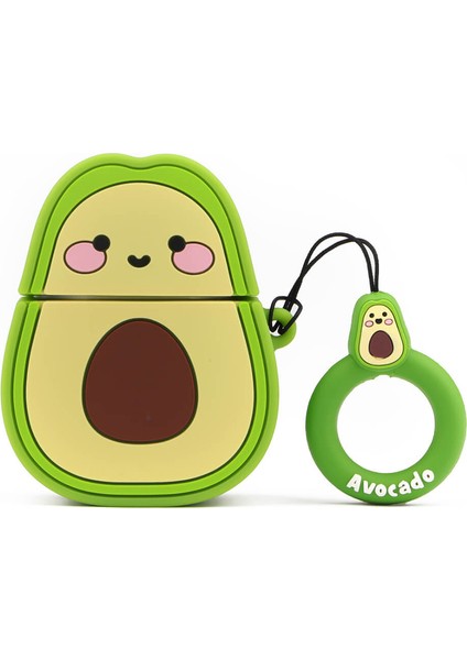 AirPods 1. Nesil / 2. Nesil Kılıf Cartoon Figürlü Silikon Crtn-Fgr-Avkdo
