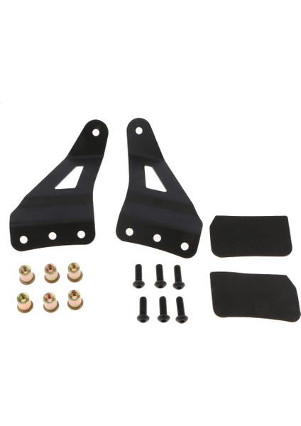 50 "kavisli Işık Çubuğu Braketleri Üst Ön Cam Montaj Kiti 2007-2013 Için (Yurt Dışından) indirimleri