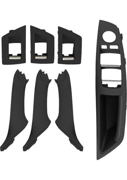 7pcs Iç Kapı Kolu Plaka Kapağı F10 F18 Siyah Için Lhd (Yurt Dışından)