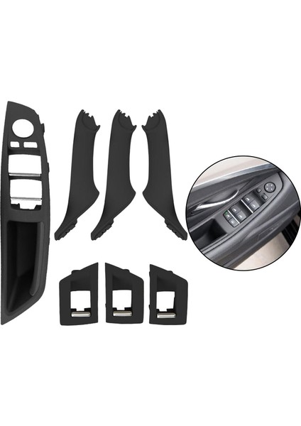 7pcs Iç Kapı Kolu Plaka Kapağı F10 F18 Siyah Için Lhd (Yurt Dışından) modelleri