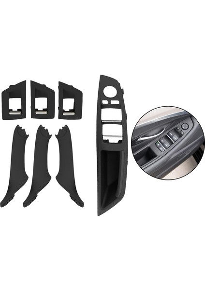7pcs Iç Kapı Kolu Plaka Kapağı F10 F18 Siyah Için Lhd (Yurt Dışından) indirimleri