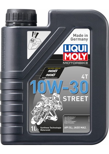 Liqui Moly 10W-30 Street 4t Sentetik Motor Yağı 1l