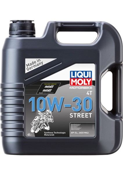 Liqui Moly 10W-30 Street 4t Sentetik Motor Yağı 4l