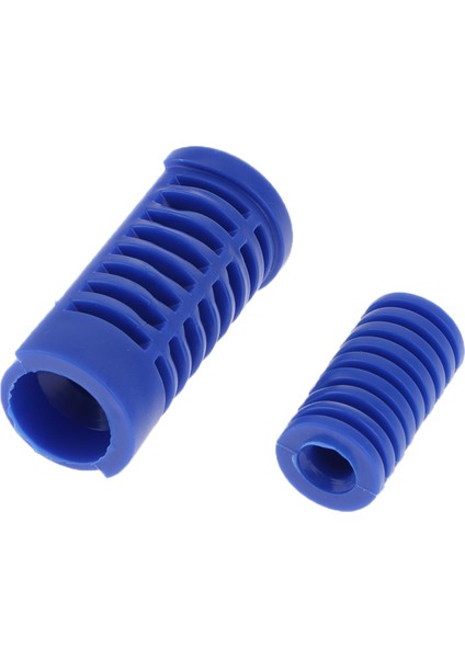Kauçuk Dişli Kolu Pedal Motosiklet Foot Dayak Footpeg Ped Kapağı Mavi (Yurt Dışından)