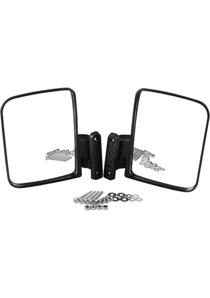 2 Adet Aynalar, Açık Büyük Görünüm Alanı Dik Görünüm Aynaları Golf Arabası Aksesuarları Için Yedek (Yurt Dışından)