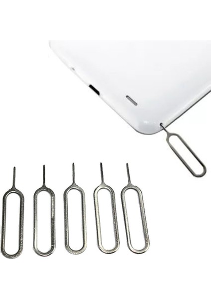 5 Adet Sim Kart Çıkartma Iğnesi Cep Telefonu Tablet..