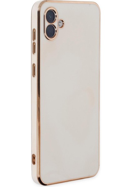 Samsung Galaxy A04 Kılıf Olive Plated Beyaz