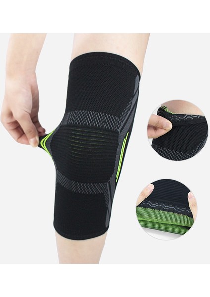 2 Adet Spor Diz Desteği Elastik Sıkıştırma Kaymaz Fitness Koşu Bisiklet Diz Pedi Yeni (Yurt Dışından)