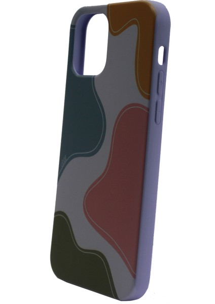 Apple iPhone 12 Pro Kılıf Dalgalı Resimli Liquid 3D Desenli Kapak