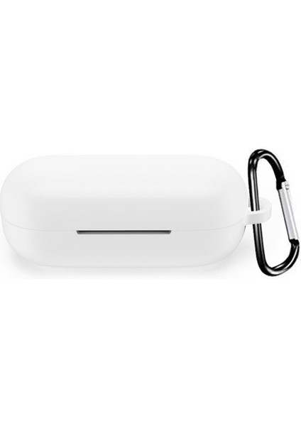 Huawei Freebuds Se Kılıf Askılı Mat Silikon Beyaz