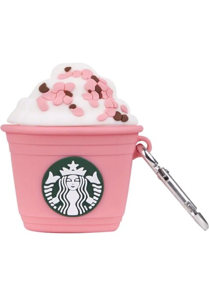 AirPods 1. Nesil / 2. Nesil Kılıf Cartoon Figürlü Silikon Crtn-Fgr-Strb-Pmb