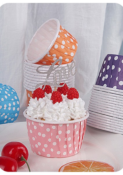 Yayılma Yapmayan 100'lü Tek Kullanımlı Kağıt Muffin Kek Kalıbı