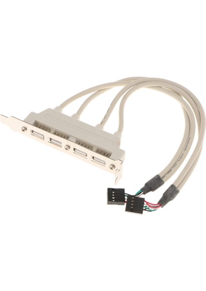 4port USB 2.0 Arka Panel Genişletme Braketi Anakart USB Başlığına (Yurt Dışından)