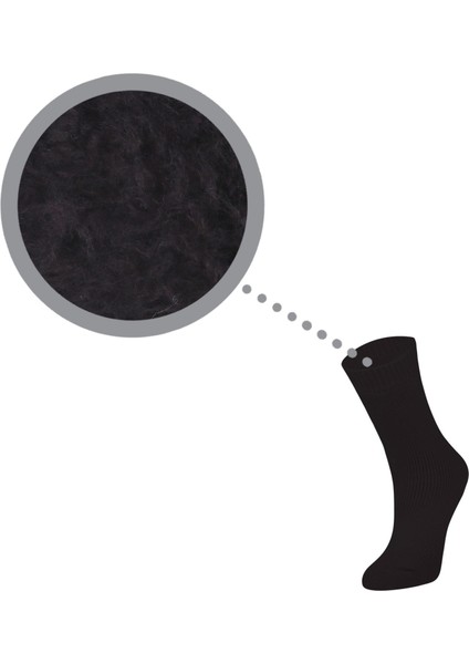 Kışlık %90 Akrilik Yumuşak Dokulu Termal Kadın Çorabı