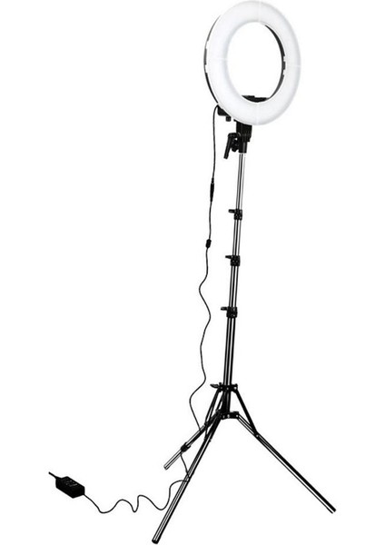 Youtube Videoları, Makyaj, Android Uyumlu Için 18 '' LED Tripod Için LED Telefon Sahibi