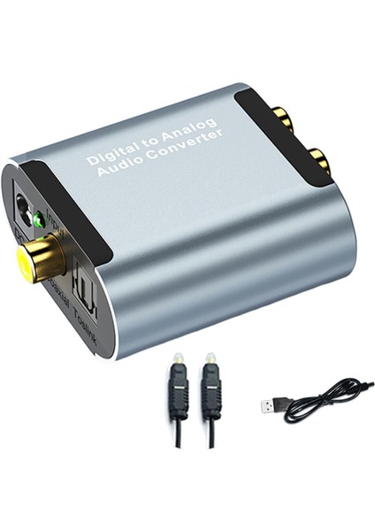 Optik Kablo ile Dijital Optik Rca - Analog Analog Ses Dönüştürücü Adaptörü(Yurt Dışından)