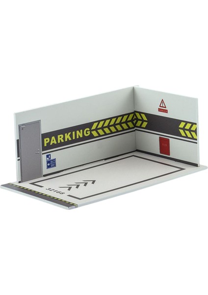 1/32 Model Otopark Sahnesi Yeraltı 32168 Beyaz