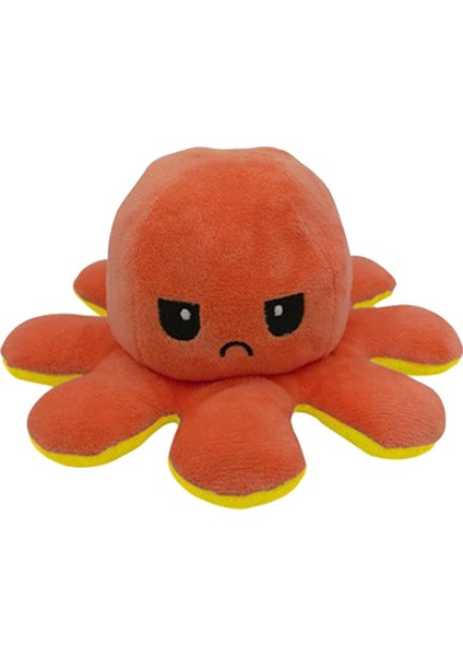 Sevimli Mini Peluş Bebek Kız Bebek Turuncu Sarı
