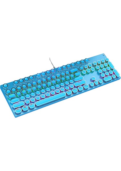 Rgb Arkadan Aydınlatmalı USB Kablolu Klavye Mavisi Anahtarlar