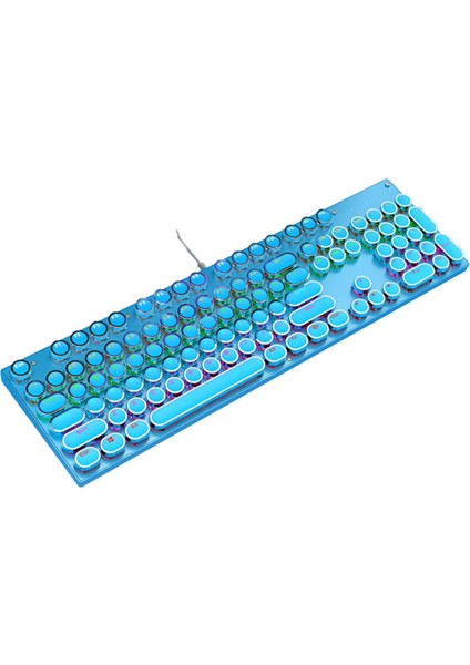 Rgb Arkadan Aydınlatmalı USB Kablolu Klavye Mavisi Anahtarlar