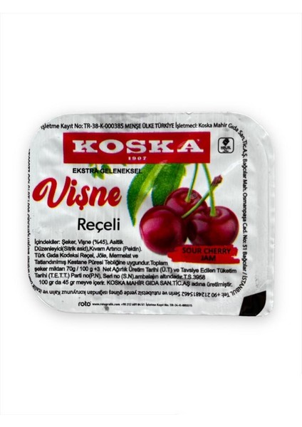 Piknik Vişne Reçeli 20 gr 100'LÜ