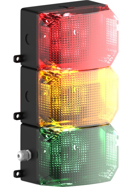3 Kat Küp LED Multifonksiyon Ikaz Lamba MS 219 12-24VAC/DC