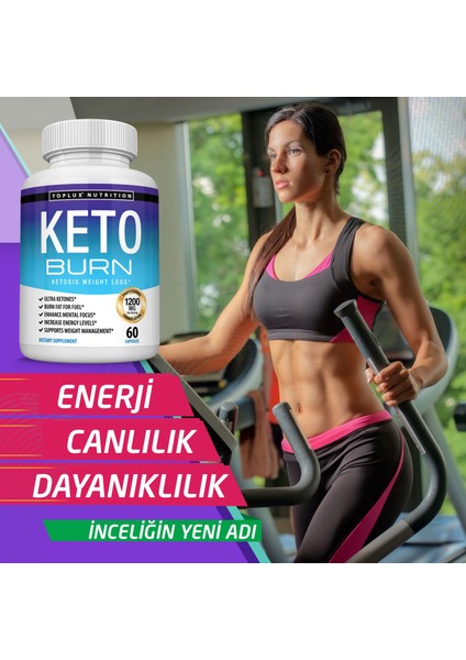 Keto Burn Detox Diyet Takviyesi 60 Kapsül