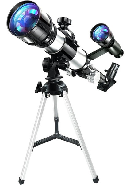 Astronomi Için Tripod ile 70MM Astronomik Reflektör Teleskop, Beyaz Kurulum 44.8X15CM (Yurt Dışından)