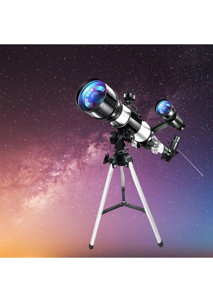 Astronomi Için Tripod ile 70MM Astronomik Reflektör Teleskop, Beyaz Kurulum 44.8X15CM (Yurt Dışından) fırsatları