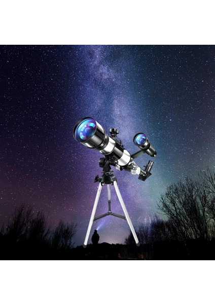 Astronomi Için Tripod ile 70MM Astronomik Reflektör Teleskop, Beyaz Kurulum 44.8X15CM (Yurt Dışından) indirimleri