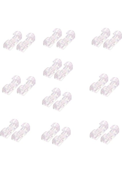 20X Kablo Kelepçe Tablo Duvar Organizatör Tutucu Kendi Kendinden Yapışkan Toka Temizle (Yurt Dışından) fiyatları