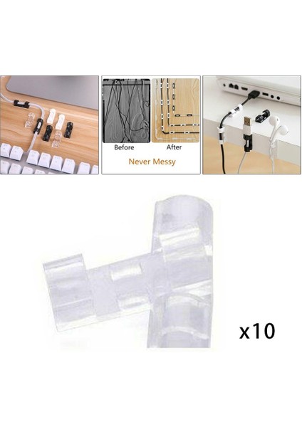 20X Kablo Kelepçe Tablo Duvar Organizatör Tutucu Kendi Kendinden Yapışkan Toka Temizle (Yurt Dışından) modelleri