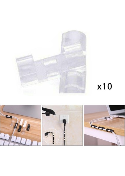 20X Kablo Kelepçe Tablo Duvar Organizatör Tutucu Kendi Kendinden Yapışkan Toka Temizle (Yurt Dışından) fırsatları