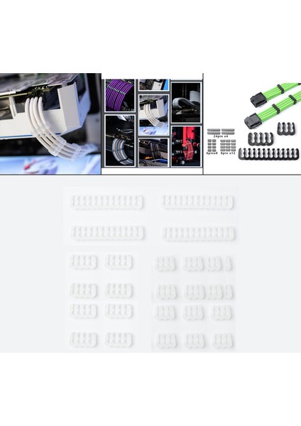 24 Pcs Gpu 6 Pın 24 Pın Klip Düzenleme Kıt Beyaz (Yurt Dışından) fırsatları