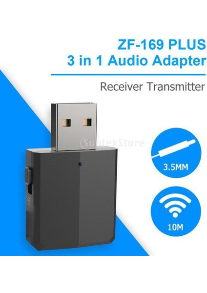 USB 5.0 Adaptörü, USB Alıcı/verici, Ev/araba/dizüstü Bilgisayar Için Ses Adaptörü, 3,5 mm Siyah Aux (Yurt Dışından)