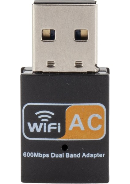 Kablosuz Lan USB Pc Wifi Adaptör Ağı 600MBPS Çift Bant 5g (Yurt Dışından)