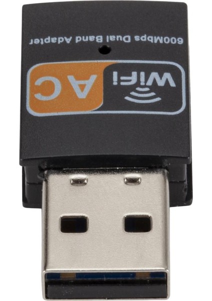 Kablosuz Lan USB Pc Wifi Adaptör Ağı 600MBPS Çift Bant 5g (Yurt Dışından)