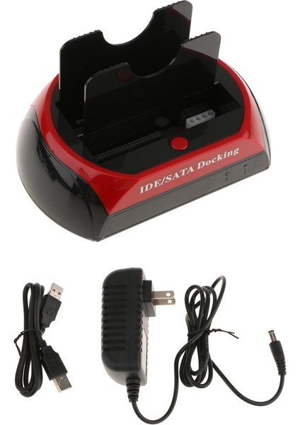 2.5 "3.5" Çift Yuvalar USB Ide HDD Yerleştirme Istasyonu Fişi (Yurt Dışından)