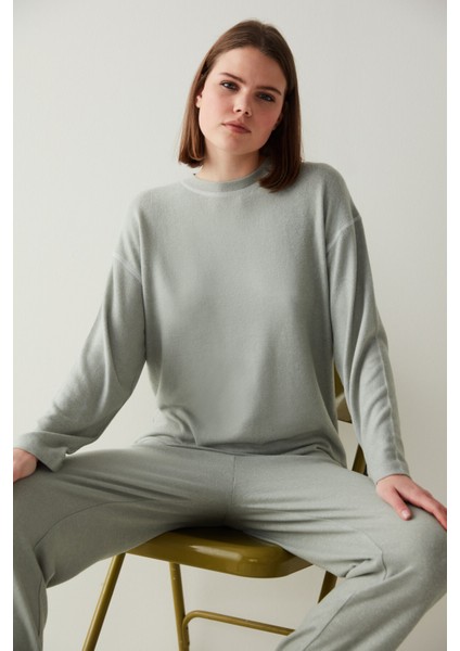 Haki Soft Pijama Takımı
