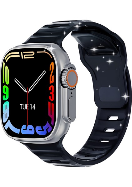 Intermax Watch8 Dt8 Ultra Titanyum Kasa 2022 Nfc Siri Bluetooth Arama Android Ios Uyumlu Akıllı Saat