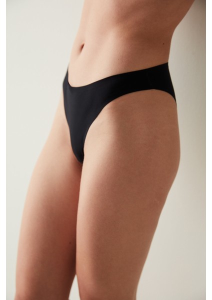 #izbırakmaz My Size One Size Siyah Brazilian Külot