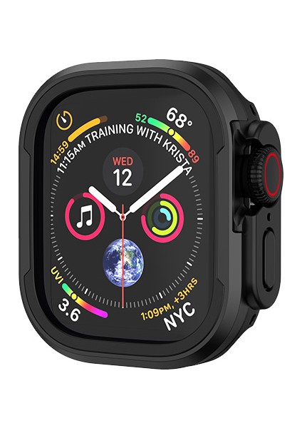 Apple Watch Ultra 49MM Zırh Koruyucu Wiwu JD-101 Defender Akıllı Saat Kasa Koruyucu