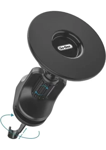 GD-HD909 Magnetik 360 Derece Oynar Başlıklı Araç Içi Telefon Tutucu Havalandırma Tasarım