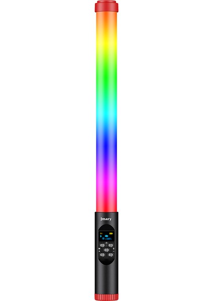 FM-128RGB OLED Ekran Göstergeli Rgb LED Işıklı Su Geçirmez Aydınlatma Çubuğu