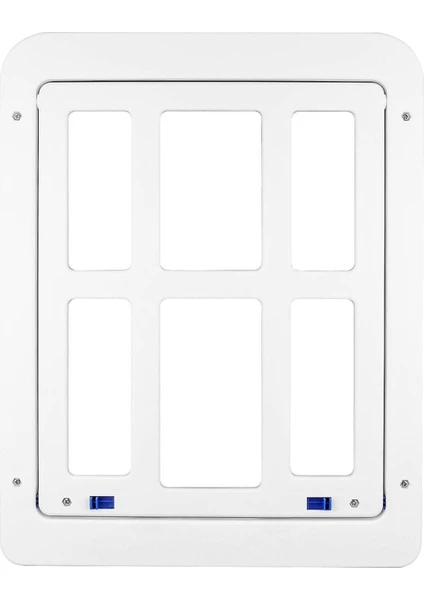 Köpek Kedi Kapısı Çerçevesi Kilitleme Fonksiyonu ile Kendi Kendini Kapatma Evcil Hayvan Kapısı (Yurt Dışından)