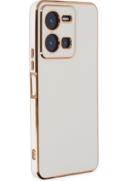 Vivo Y22S Kılıf Olive Plated Beyaz