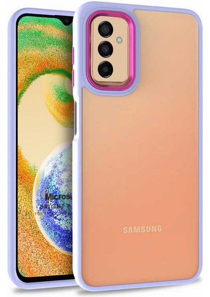 Samsung Galaxy A04S Kılıf Bright Planet Lila