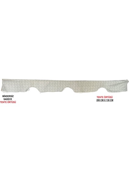 Tente Salıncak Tentesi Gölgelik 3 Kişilik Tente Gölgelik 200X130 Cm-Gri