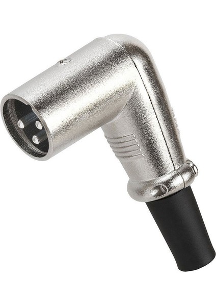 90 Derece 3 Pin Xlr Erkek Lehim Tipi Ses Mikrofon Hoparlör Konnektörü